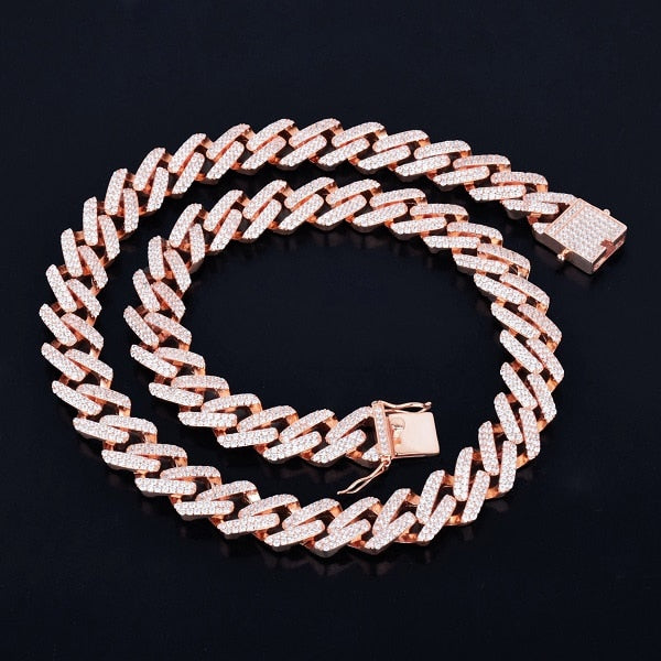 14mm Square Link Necklace