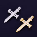 Nail shape cross pendant