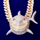 Shark head Pendant With 20MM Icy Cuban