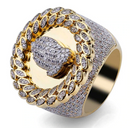 Stone Hand Round Ring